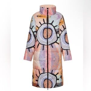 Anthropologie Unreal Fur Awari Puffer Coat Size L